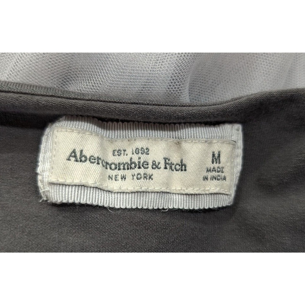 Abercrombie & Fitch Gray Dress Tank Sleeveless Tulle Skirt Juniors M - Picture 7 of 9